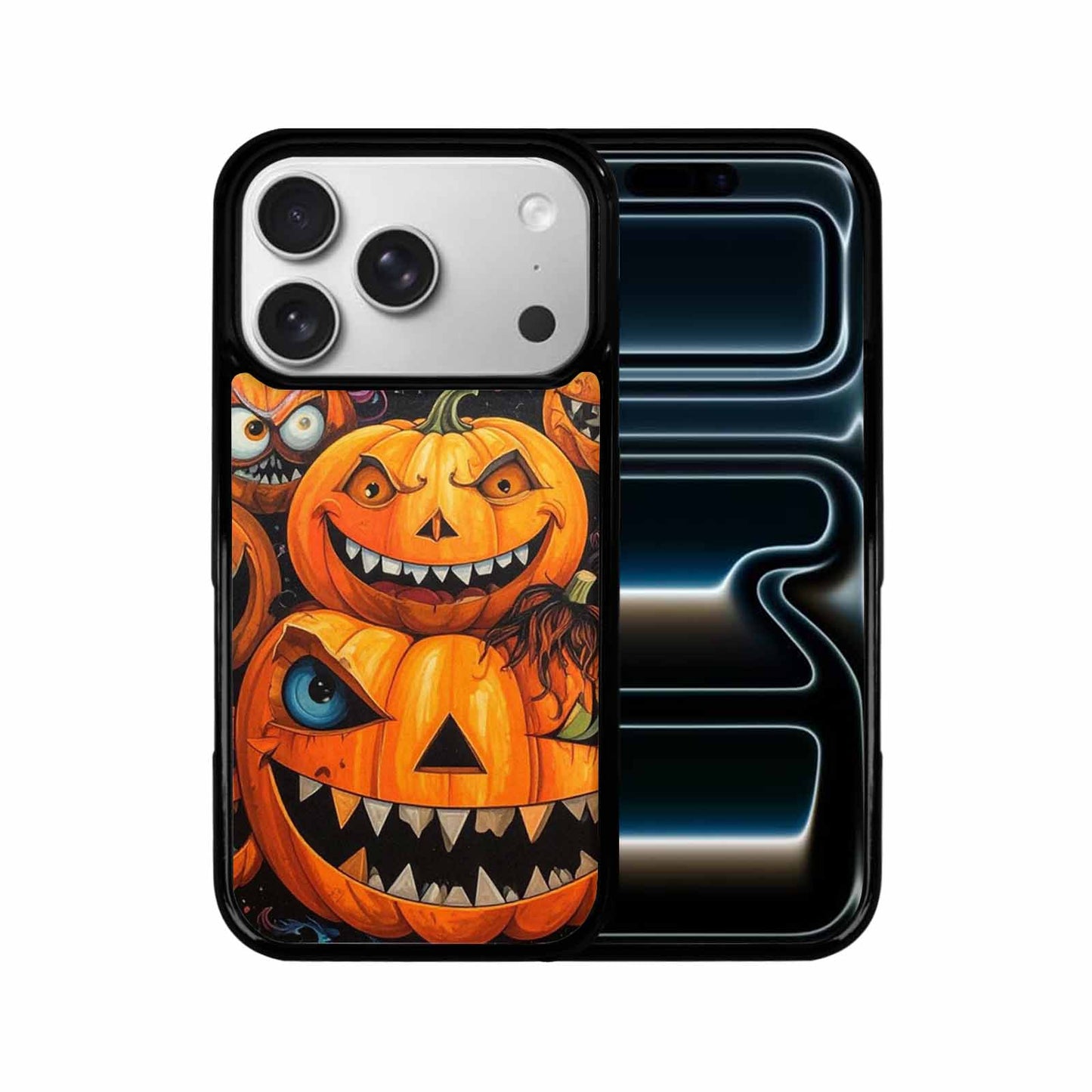 iPhone 17 Pro Case — Seamless Repeating Pattern Of Overlapping Cartoon, Custom Print Case Cover
