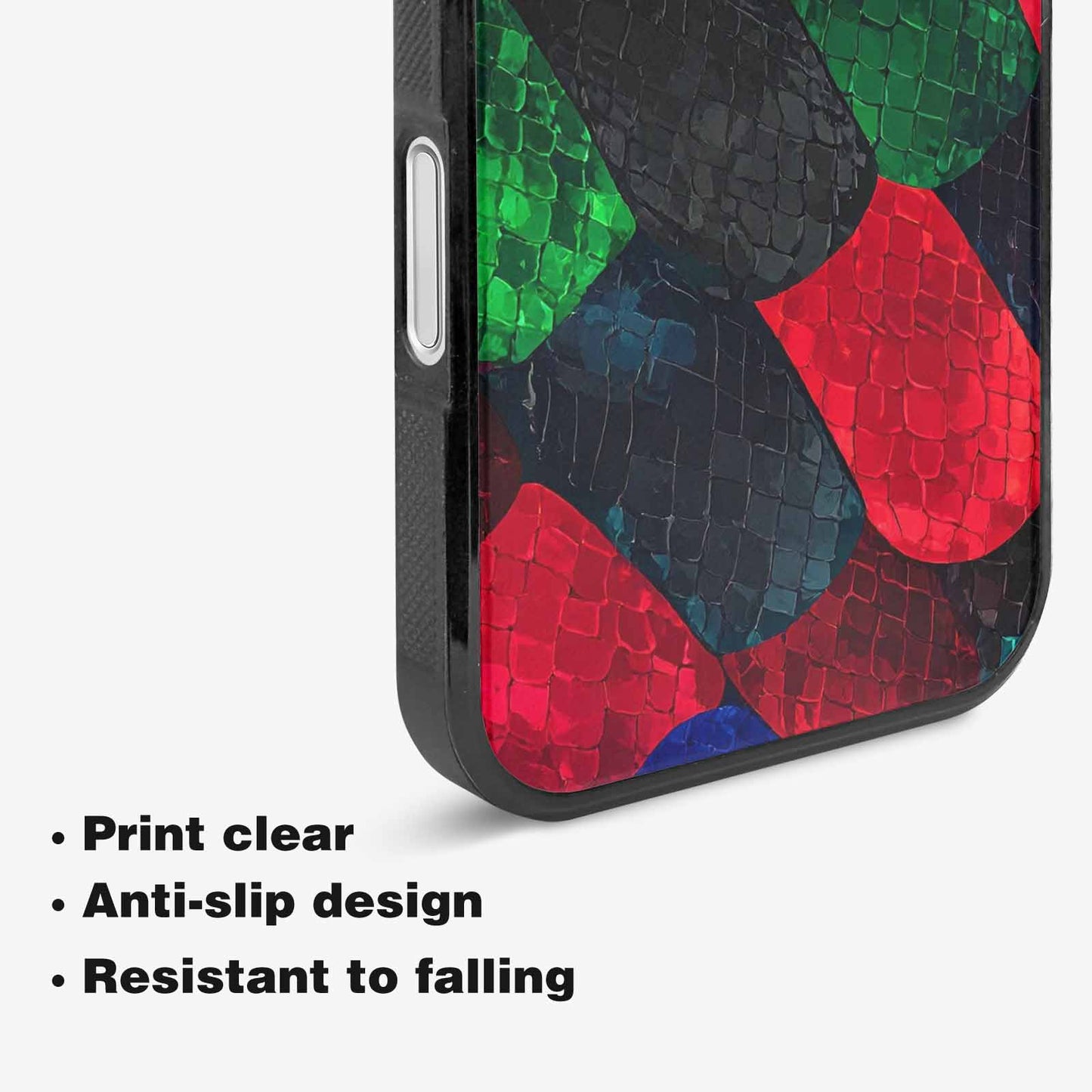 iPhone 16 Plus Case — Dark Snake Print, Custom Print Case Cover