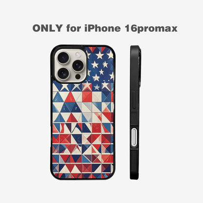 iPhone 16 Pro Max Case — Small American Flag Stars And Stripes, Personalized Phone Case