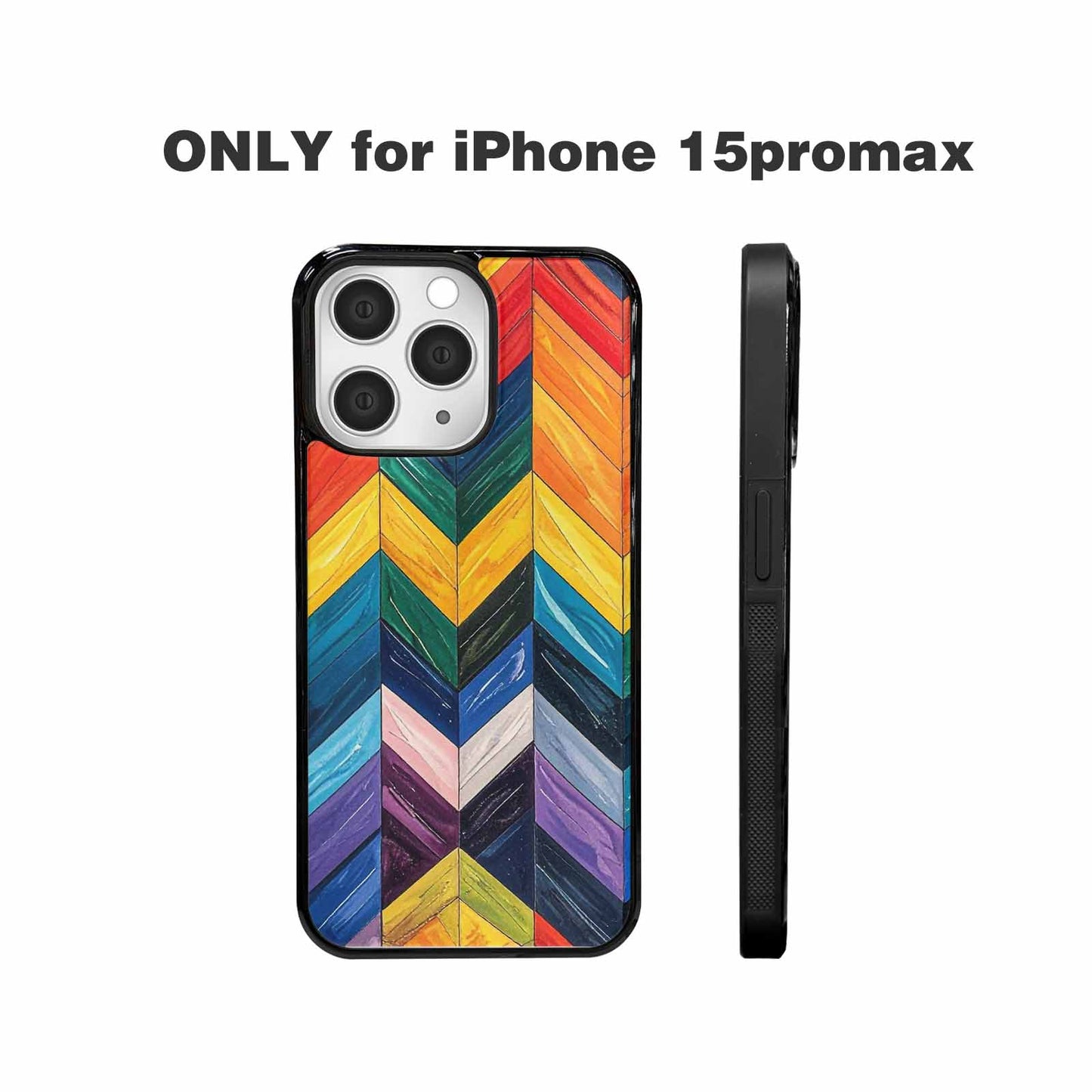 iPhone 15 Pro Max Case — Progress Pride Flag Color Theme Small, Personalized Phone Case