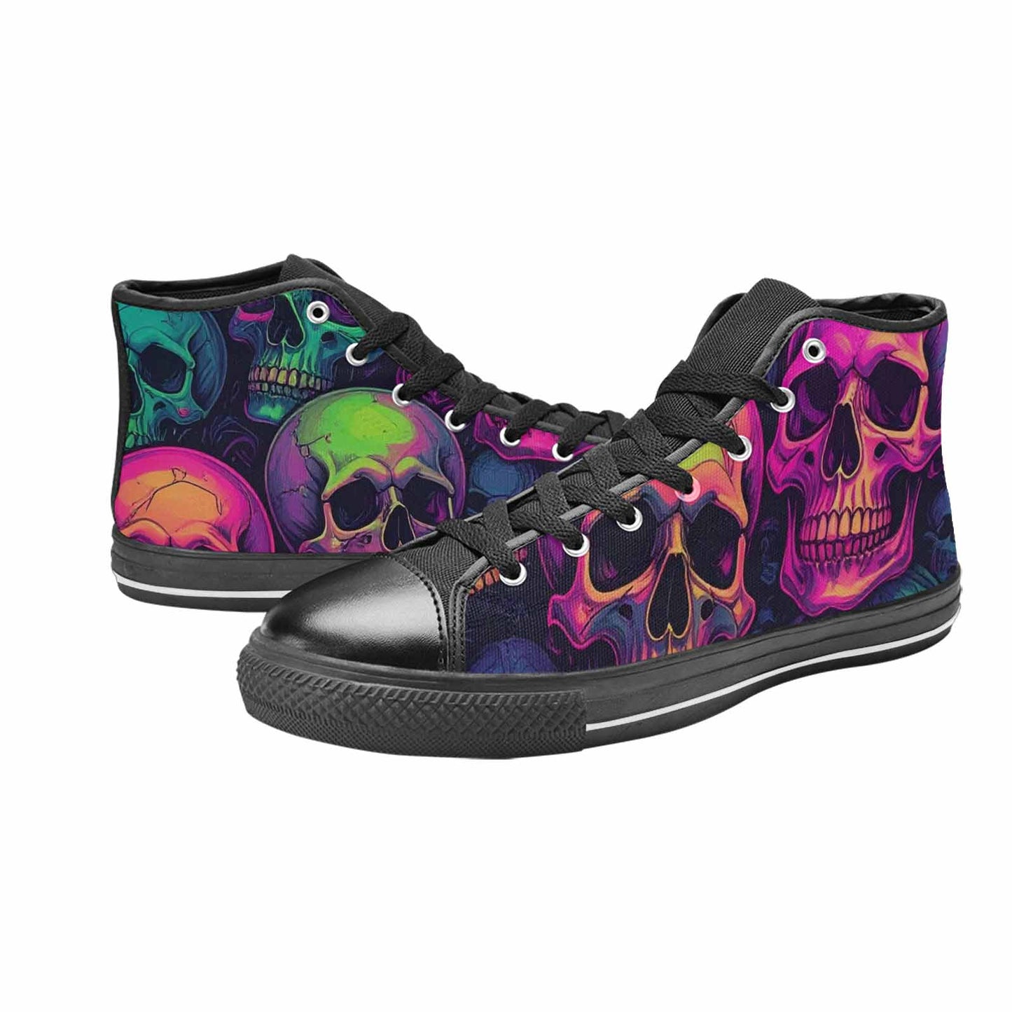 MEN'S Skulls - Neon High Top Canvas Dreamcore Shoes