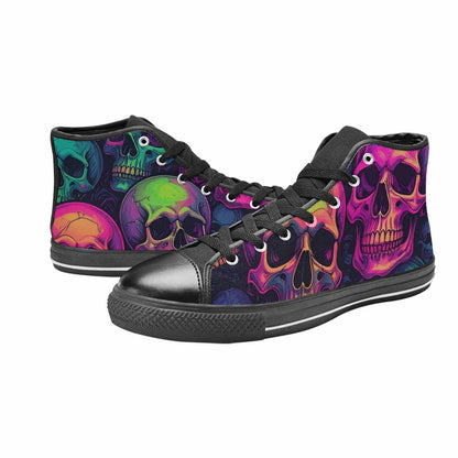MEN'S Skulls - Neon High Top Canvas Dreamcore Shoes