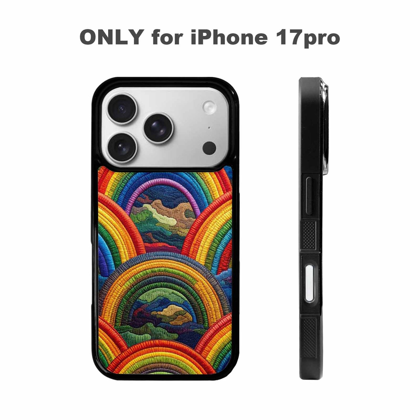 iPhone 17 Pro Case — Vivid Camo Rainbow Arc Camo, Original Design Phone Case