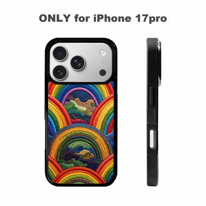 iPhone 17 Pro Case — Vivid Camo Rainbow Arc Camo, Original Design Phone Case