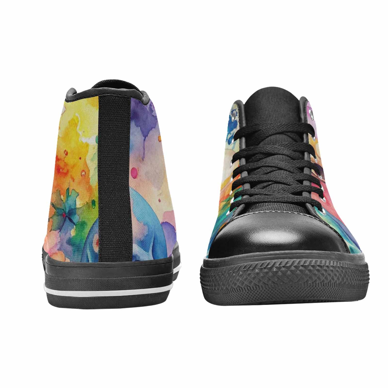 WOMEN'S Kulls - Watercolor High Top Canvas Y2K Shoes