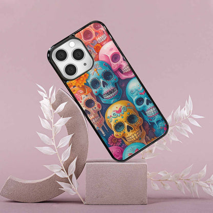 iPhone 15 Pro Max Case — Sugar Skullsmelting Sugar Skulls, Custom Printed Phone Case