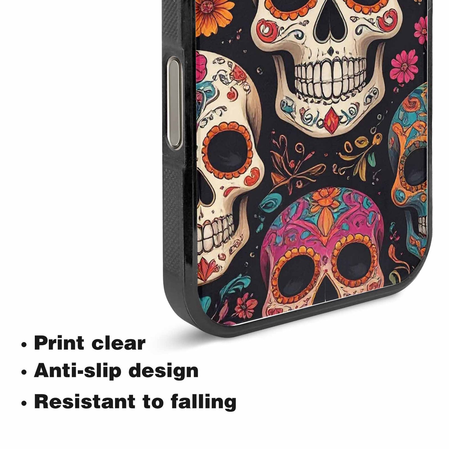 iPhone 15 Pro Max Case — Smaller Skulls Overlapping Seamless Pattern Of, Original Design Phone Case