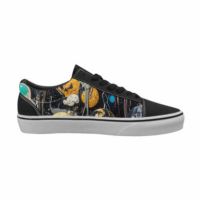 WOMEN'S Aliens  Marble Aliens Lace-Up Canvas Dreamcore Custom Shoes