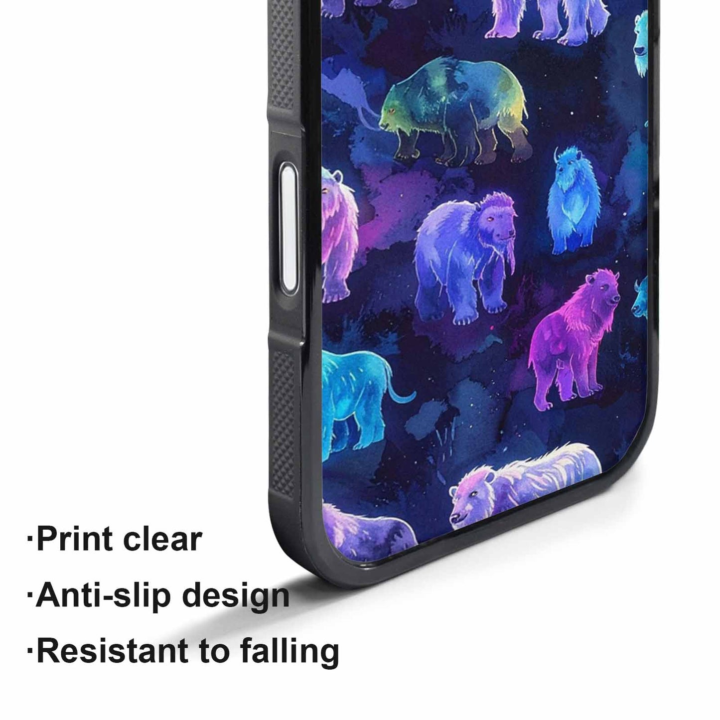 iPhone 17 Pro Case — Watercolor Cryptid Folklore Yeti Watercolor Abstract, Personalized Phone Case
