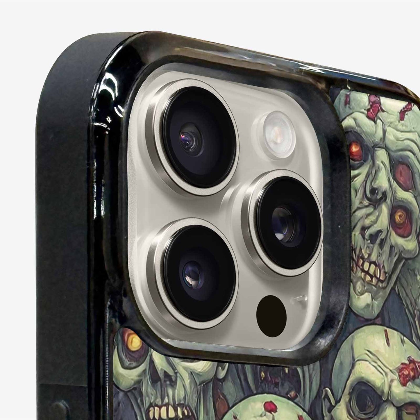 iPhone 15 Pro Max Case — Zombie Head Pattern Hundreds Of Small, Unique Phone Case Design