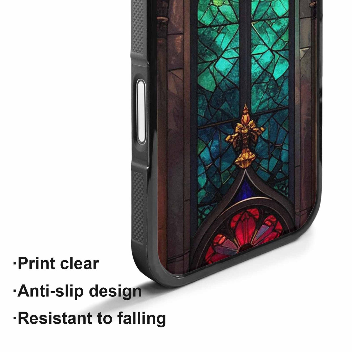 iPhone 17 Case — Stained Glass Cathedral Original Art, Custom Art Phone Cover
