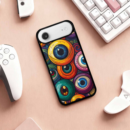 iPhone 17 Air Case — Seamless Tileable Pattern Of Overlapping Cartoon, Original Design Phone Case