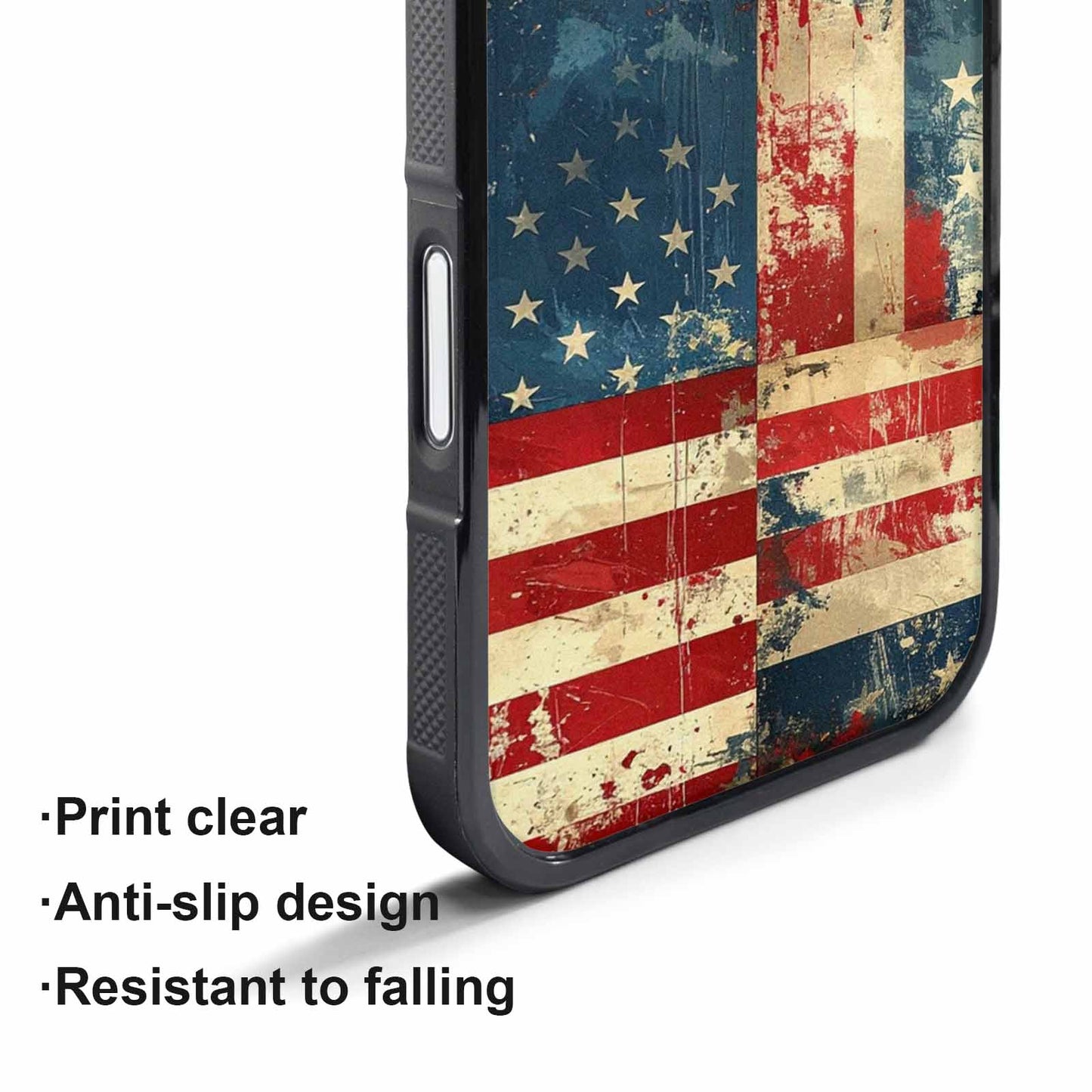 iPhone 17 Pro Max Case — Small American Flag Stars Galaxy Space, Personalized Phone Case
