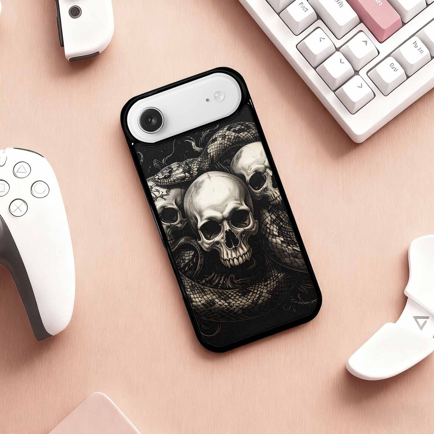 iPhone 17 Air Case — Skull Dark Art Gothic Print Gothic, Custom Art Phone Cover