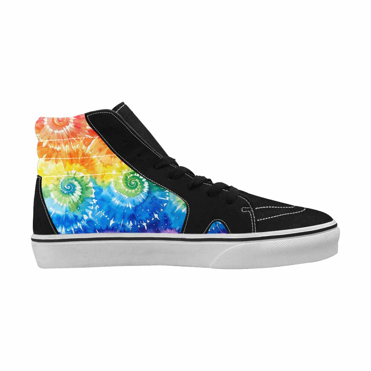 WOMEN'S Tie Dye - High Top Canvas Grunge Shoes