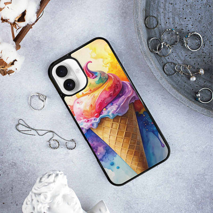 iPhone 16 Plus Case — Melting Icecream Collage, Original Design Phone Case