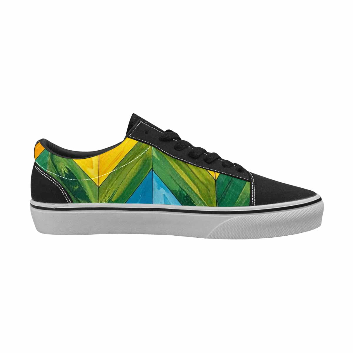 MEN'S Progress Pride Flag Canvas Lace-Up Grunge Sneakers