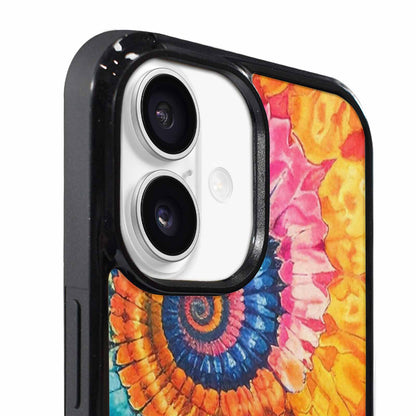 iPhone 17 Case — Black &amp; Blue Ink Tie Dye, Customized Protective Case