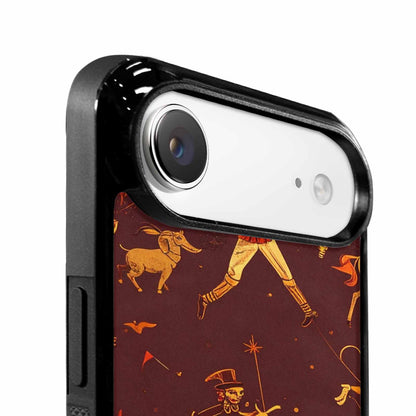 iPhone 17 Air Case — Vintage Circus Art Pattern Retro Vintage, Customized Protective Case