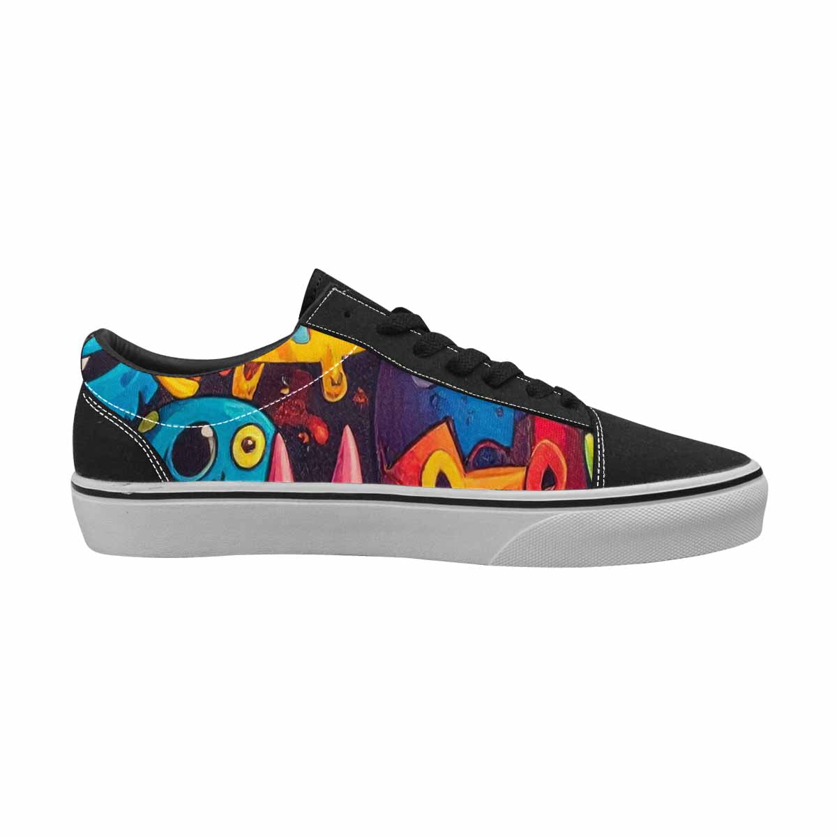 MEN'S Cartoon Monster Character Canvas Lace-Up Y2K Sneakers