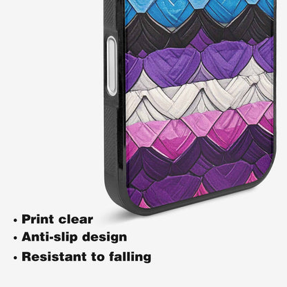 iPhone 16 Case — Genderfluid Flag Color Theme Small Rainbow, Unique Phone Case Design