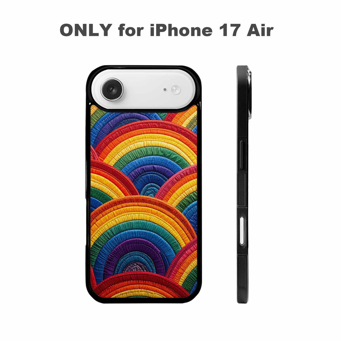 iPhone 17 Air Case — Vivid Camo Rainbow Pride Camo, Unique Phone Case Design