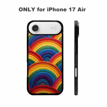 iPhone 17 Air Case — Vivid Camo Rainbow Pride Camo, Unique Phone Case Design