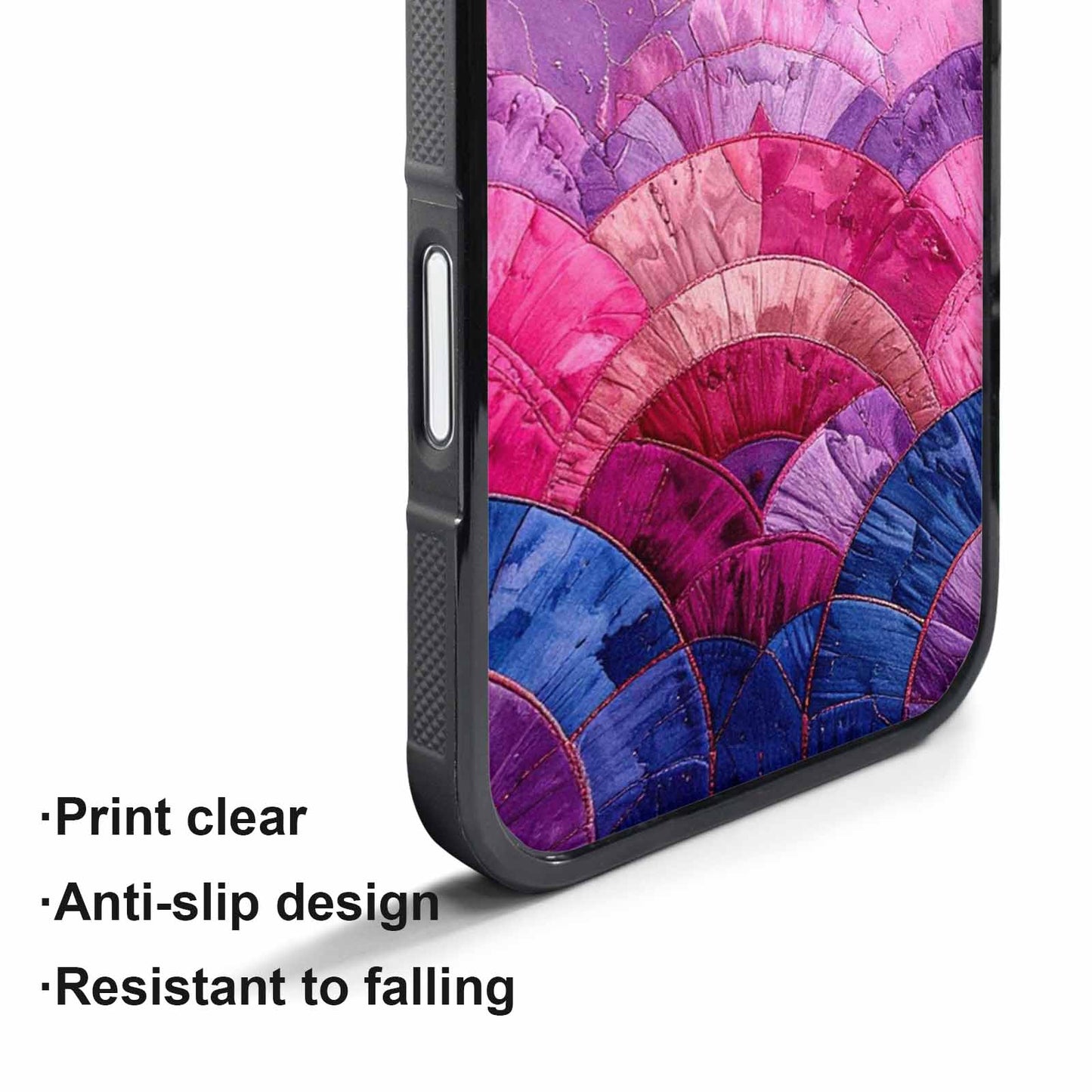 iPhone 17 Pro Case — Vivid Camo Bisexual Pride Camo, Custom Art Phone Cover