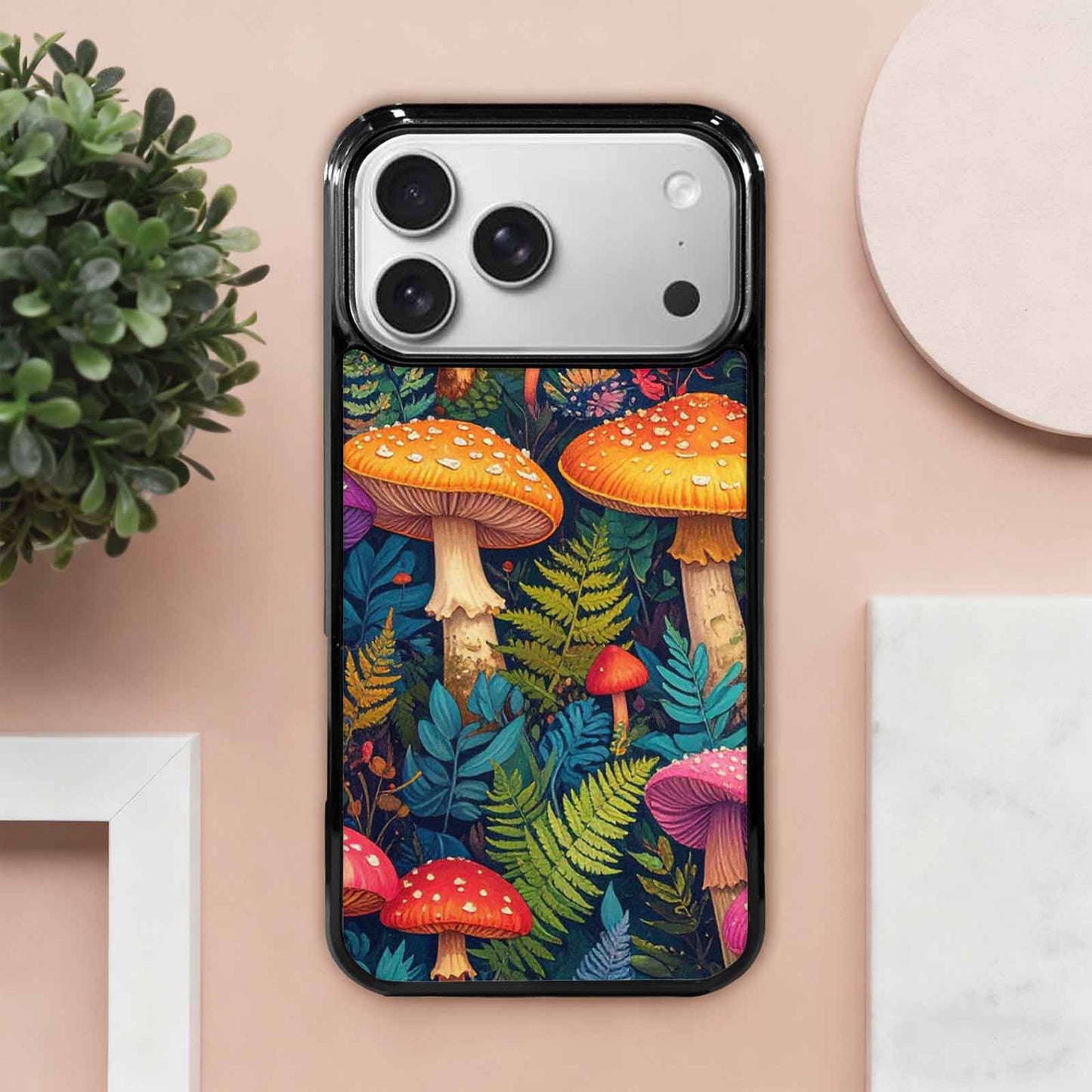 iPhone 17 Pro Max Case — Mushrooms Botanicalmushrooms P Qh5 Floral, Custom Art Phone Cover