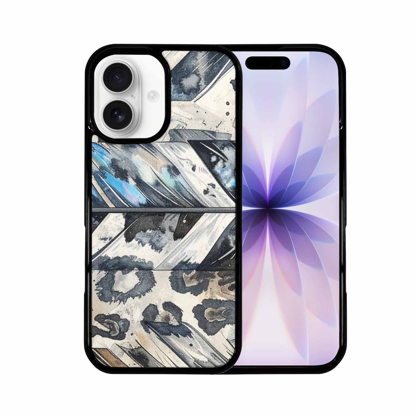 iPhone 17 Case — Iridescent Leopard Print Animal Print, Original Design Phone Case