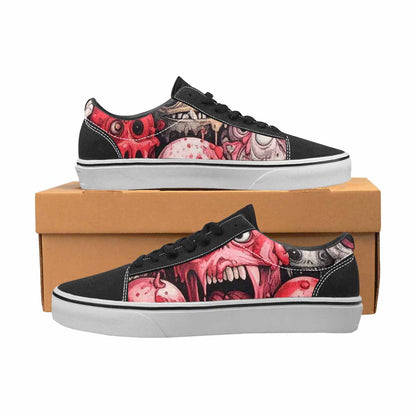 WOMEN'S Ice Cream Monsters (black Lace-Up Canvas Vivid Sneakers