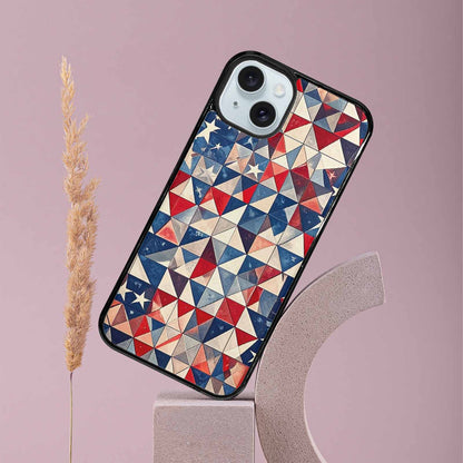 iPhone 15 Plus Case — Small American Flag Stars And Stripes, Custom Phone Case