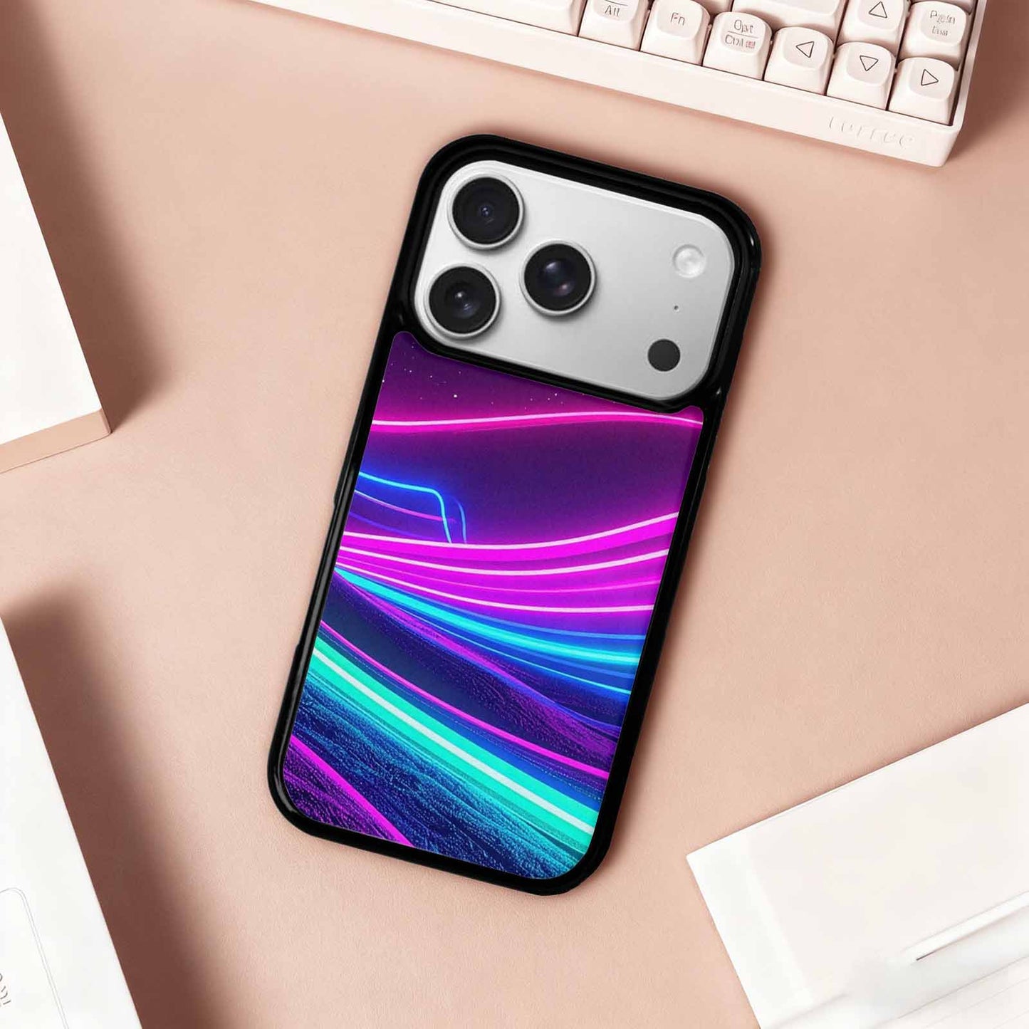 iPhone 17 Pro Case — Neon Cartoon Retro Vintage, Custom Designed Case Cover