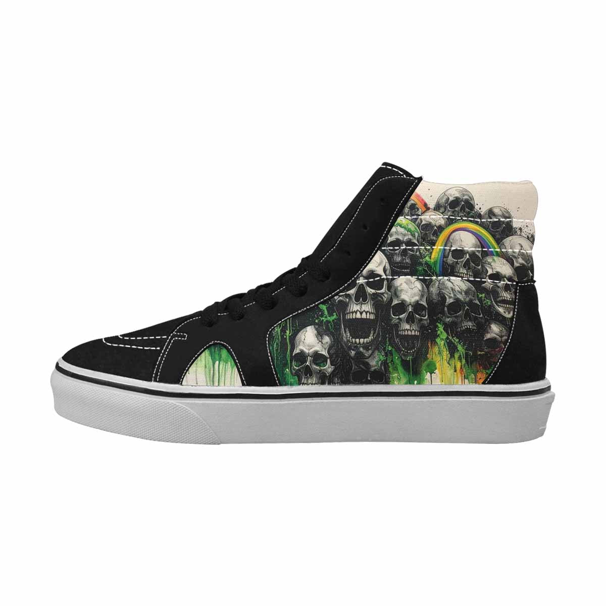 MEN'S Rainbow From Skull S High Top Canvas Dreamlike Shoes