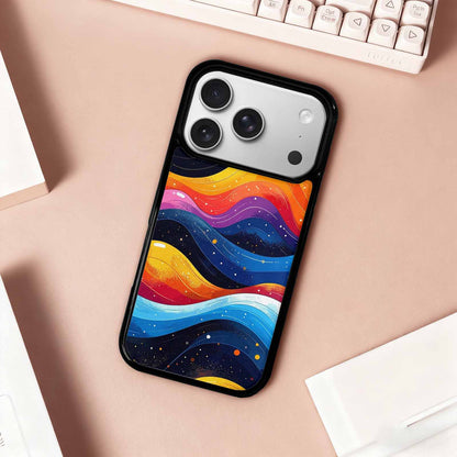 iPhone 17 Pro Case — Glossy Winter Wave Seamless Cartoon Cute, Custom Phone Case