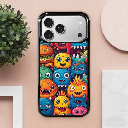 iPhone 17 Pro Max Case — Small Cartoon Monster Character Cartoon Cute, Custom Made Phone Cover