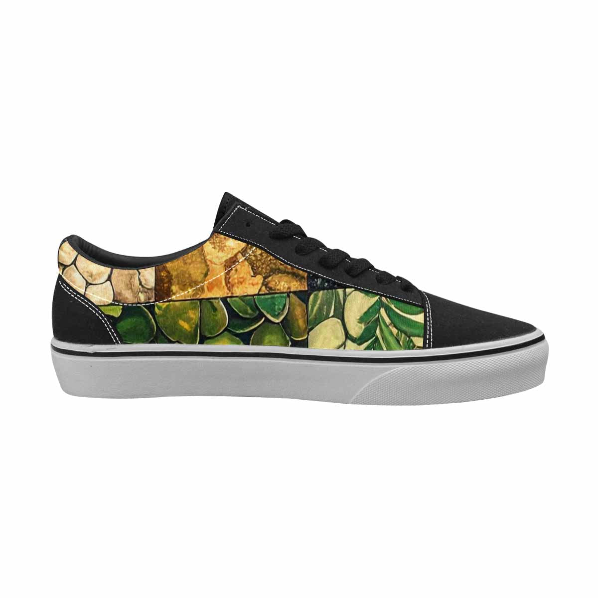WOMEN'S Dinosaur Silhouette Canvas Lace-Up Vivid Shoes