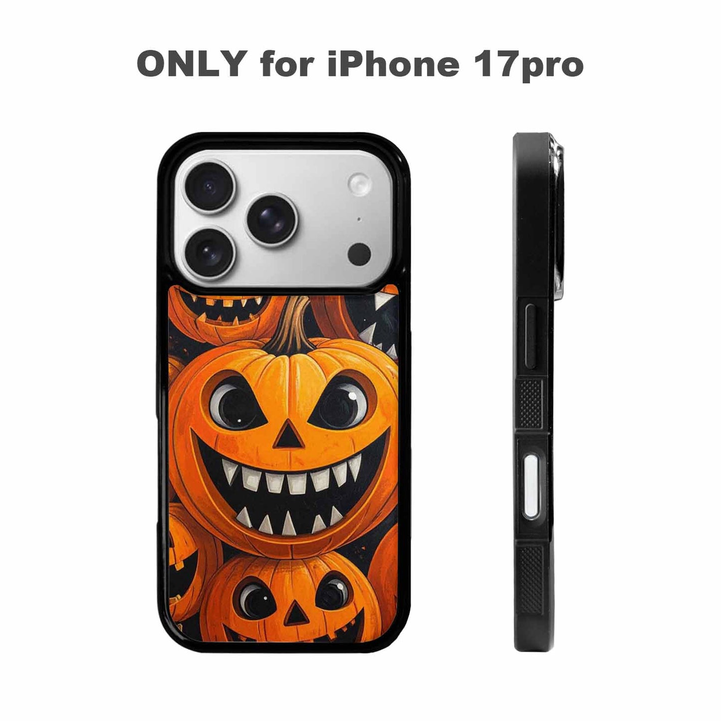 iPhone 17 Pro Case — Seamless Repeating Pattern Of Overlapping Cartoon, Custom Designed Case Cover