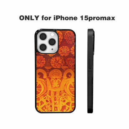 iPhone 15 Pro Max Case — Marigold Day Of The Dead Marigold, Custom Print Case Cover