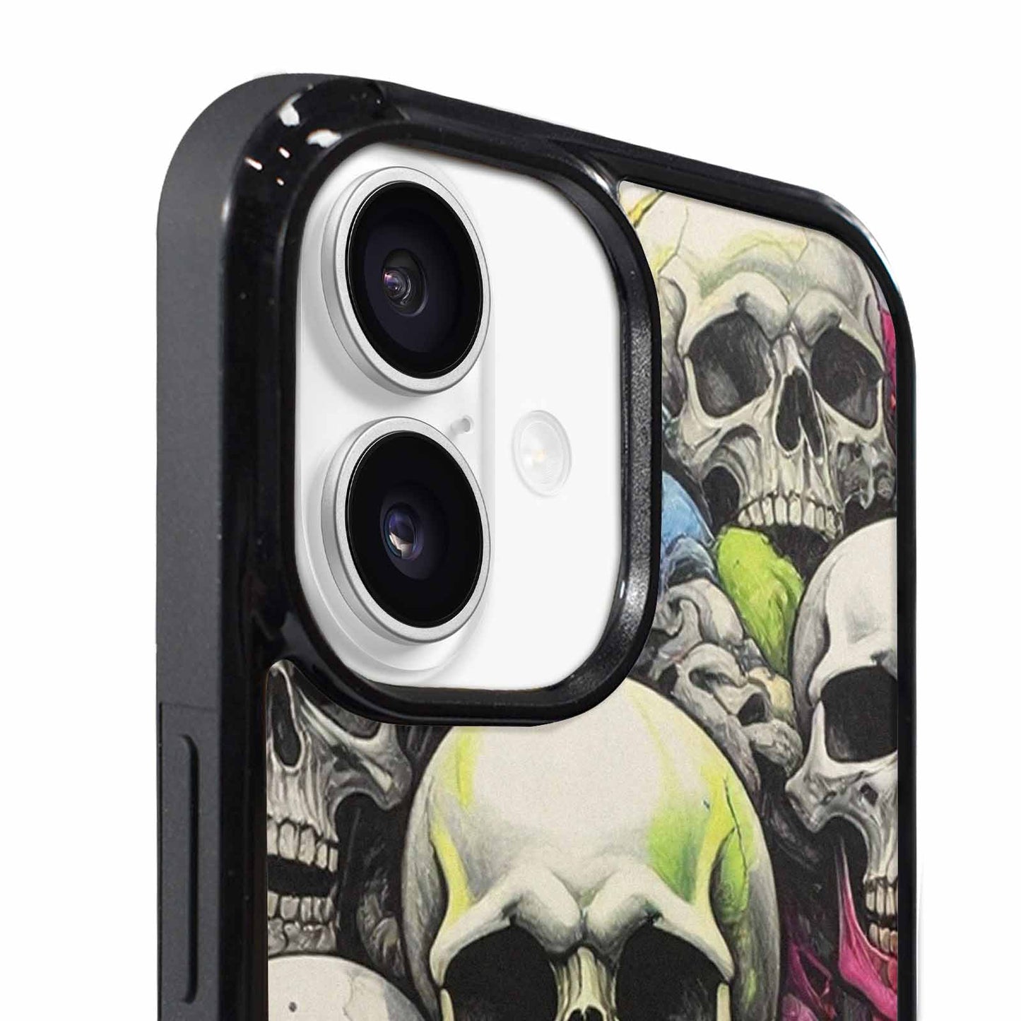 iPhone 17 Case — Rainbow From Skull\'s Mouth Gothic Skulls, Custom Print Case Cover