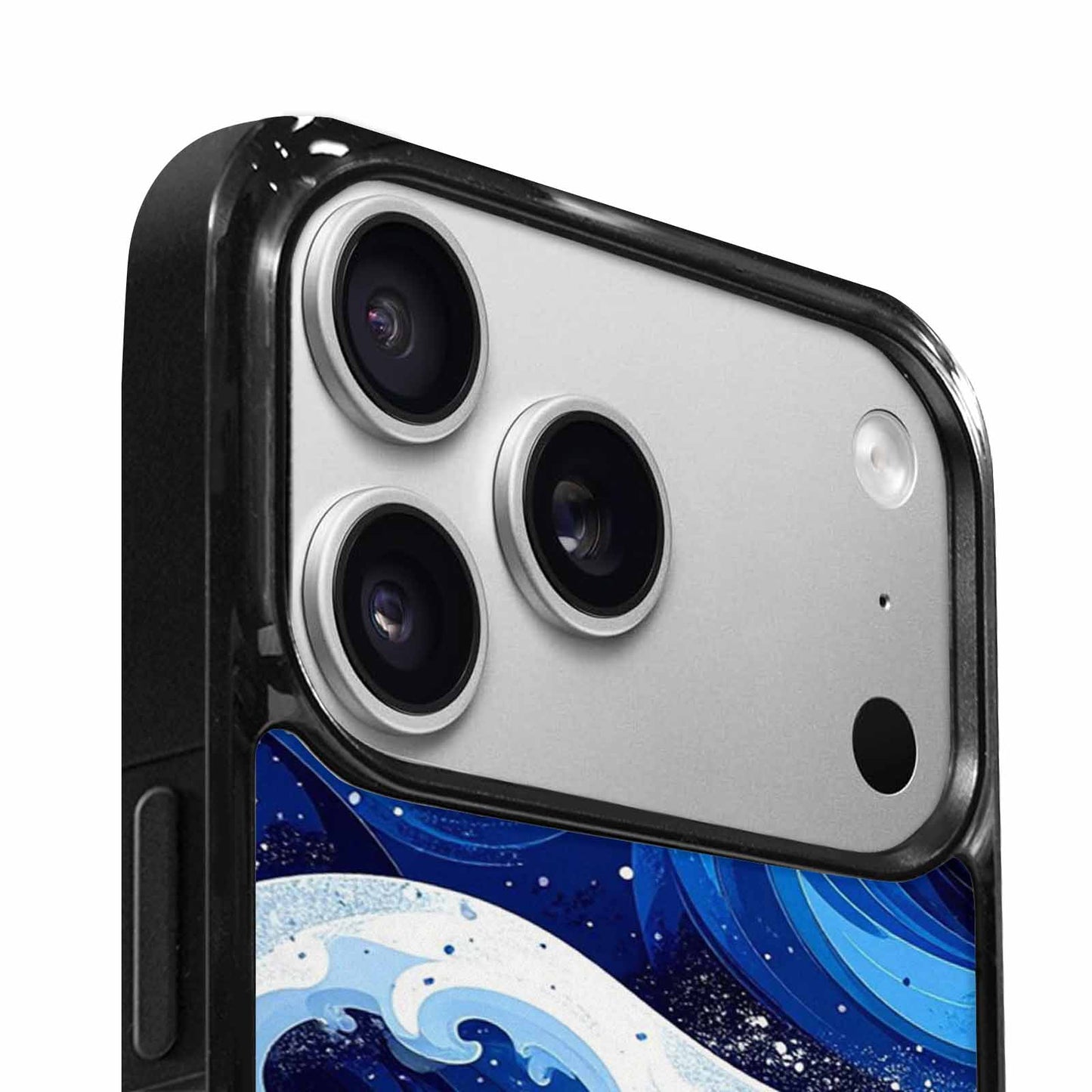iPhone 17 Pro Case — Glossy Winter Wave Seamless Cartoon Cute, Custom Printed Phone Case