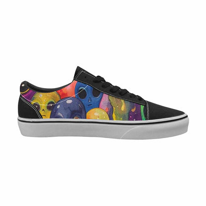 WOMEN'S Aliens  Tie Dye Lace-Up Canvas Grunge Shoes