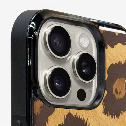 iPhone 16 Pro Max Case — Classic Leopard Print Warm Golden Tan, Custom Art Phone Cover