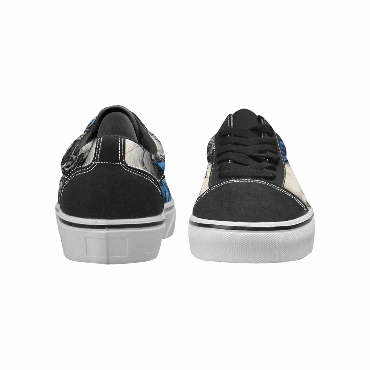 WOMEN'S Skull Roses Lace-Up Canvas Y2K Custom Shoes