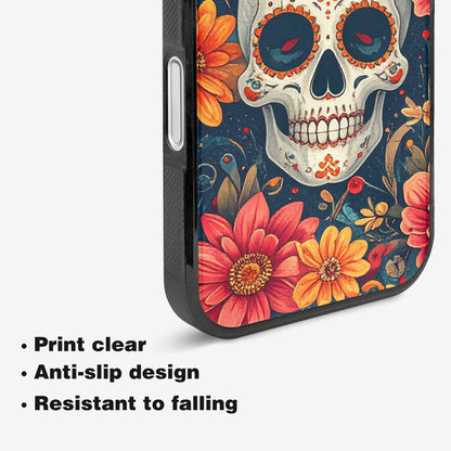 iPhone 16 Case — Marble Skull Custom Personalized Phone Cover, Custom Phone Case