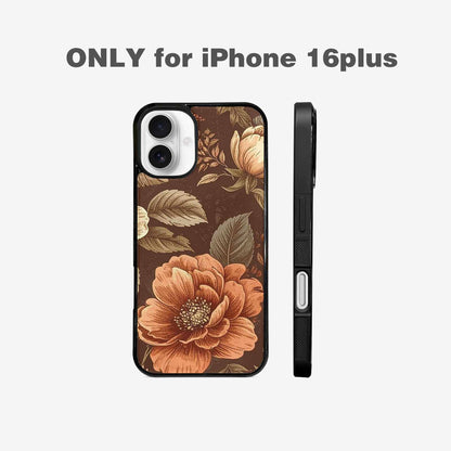 iPhone 16 Plus Case — Vintage Botanical Art Pattern, Custom Print Case Cover