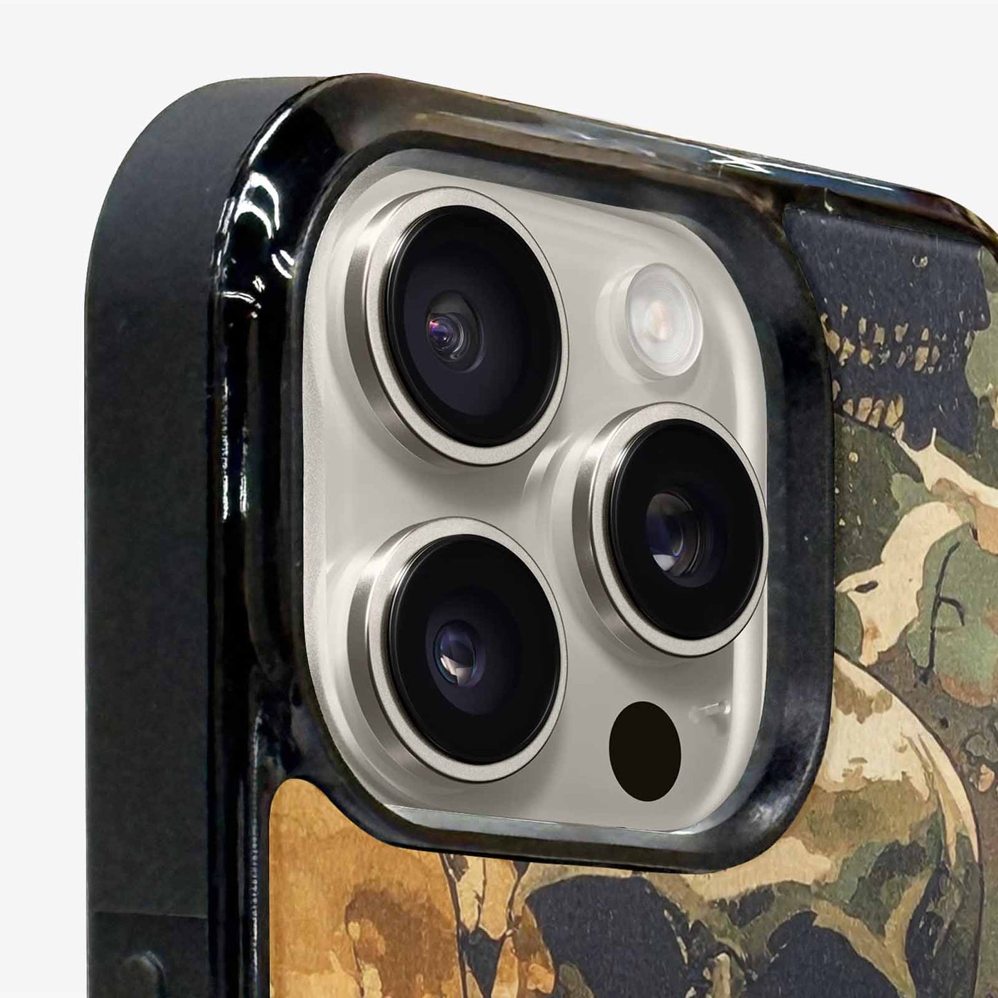 iPhone 16 Pro Case — Military Camo Skull, Customized Protective Case