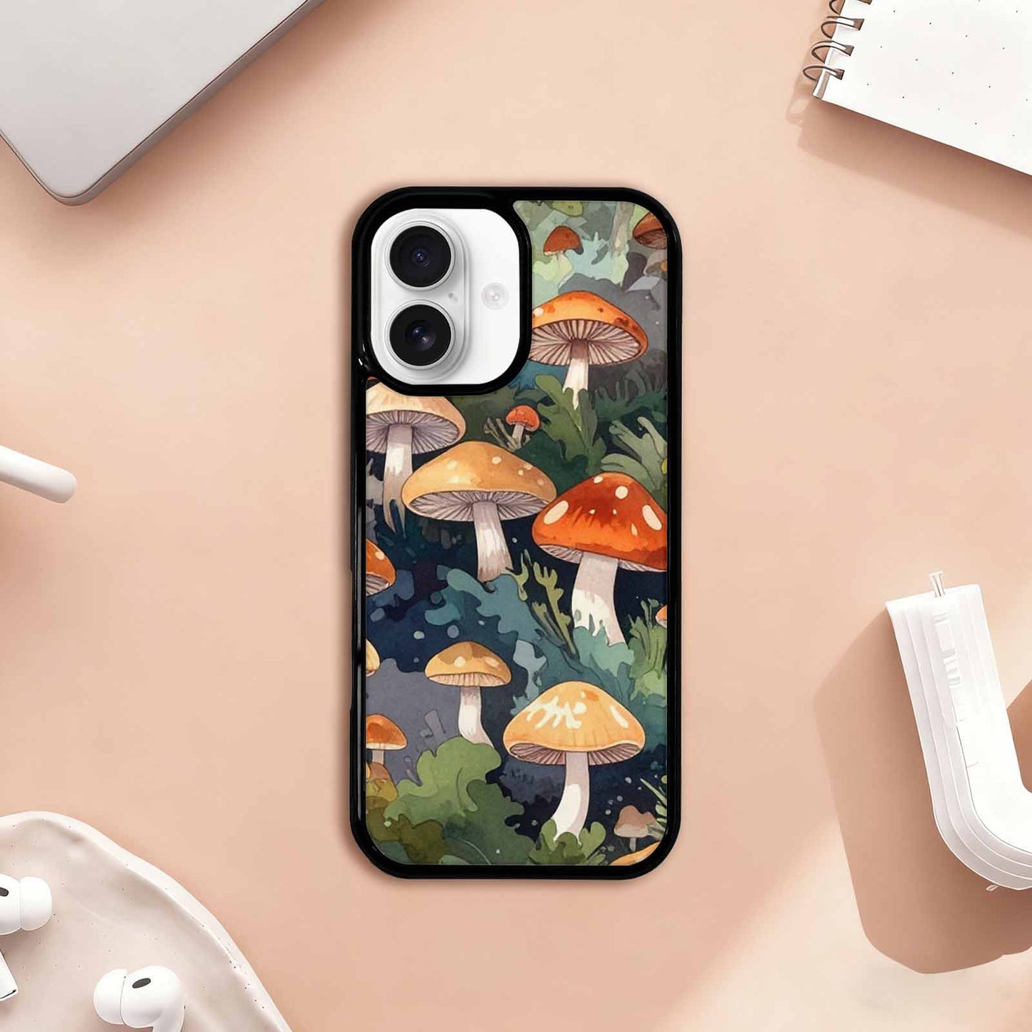 iPhone 17 Case — Mushrooms Camomushrooms Patter Ywj Camo, Unique Phone Case Design