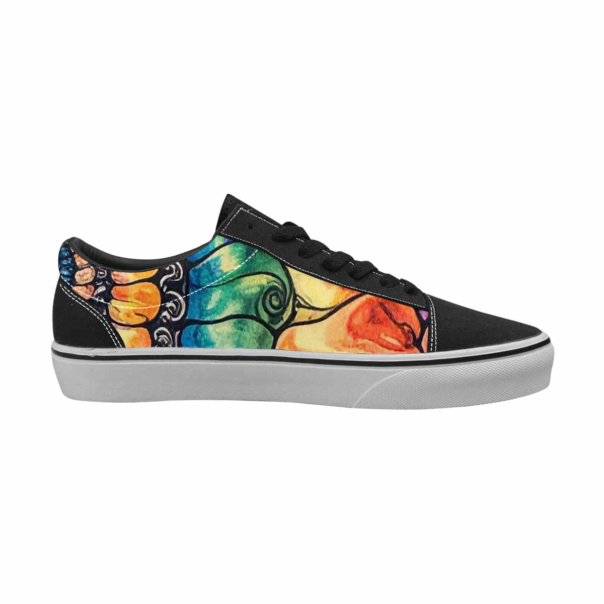 WOMEN'S Tie Lace-Up Canvas Dark Academia Sneakers