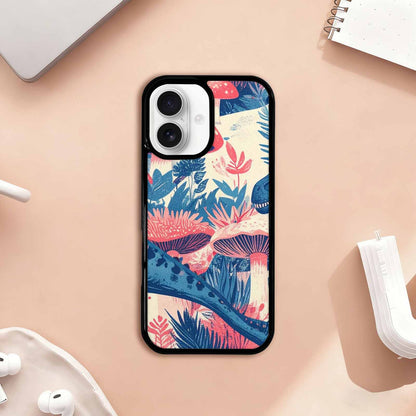 iPhone 17 Case — Vintage Dinosaurs Mushroom Retro Vintage, Custom Designed Case Cover
